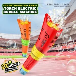 ✨BNWT - Electric Torch Bubble Machine for Kids - Red✨